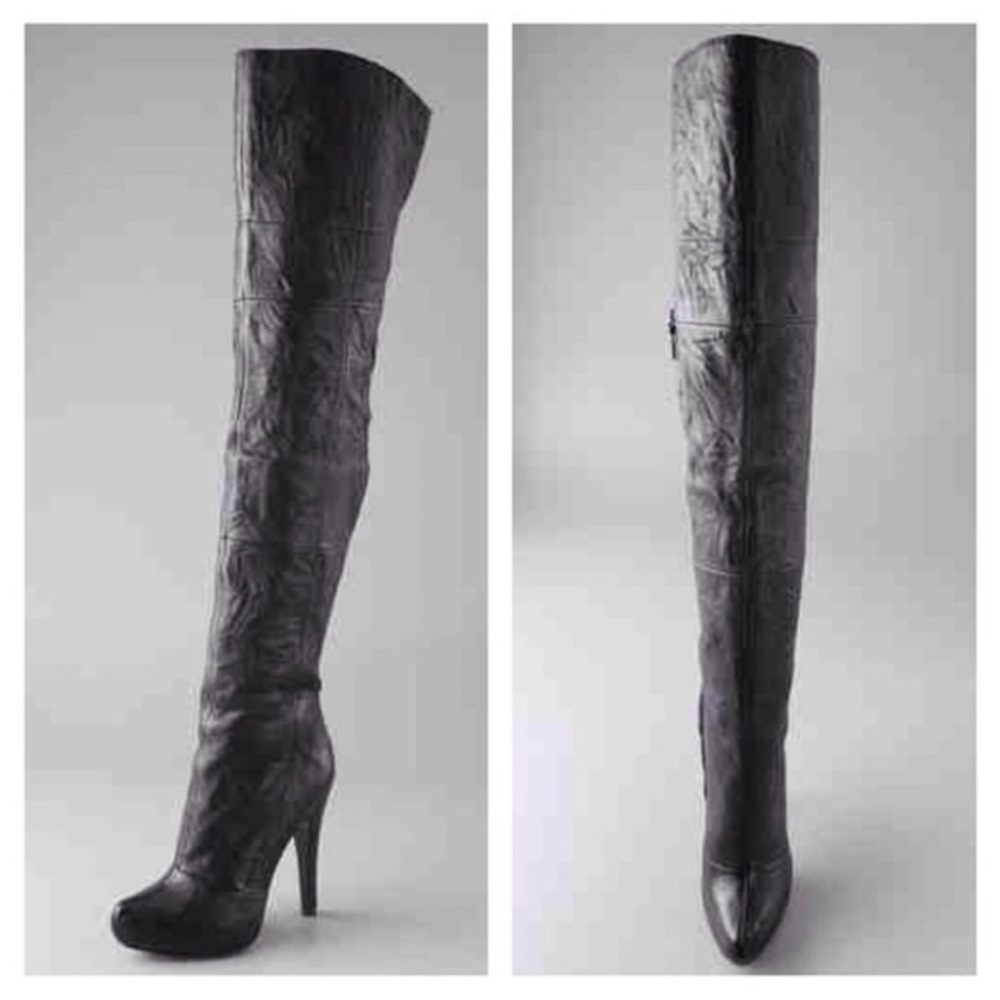 Thigh-high Report boots